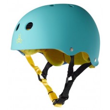 Triple Eight Helmet with Sweatsaver Liner  Baja Teal Rubber  Medium - B007CM8RUY